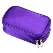 Hipiwe Essential Oils Travel Bag Perfect Carrying Case Storage Bag Organizer for Oil Bottles - Holds 10 Bottles of 5ml, 10ml, 15ml (Purple) 